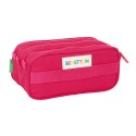 Piórnik Benetton Cherry wiśniowy Granatowy 21,5 x 10 x 8 cm