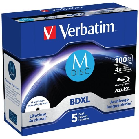 Płyta BDXL Verbatim 100GB 4xSpeed do druku 5szt 43834