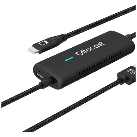 Adapter samochodowy Ottocast CA450-T Mirror Touch CarPlay czarny