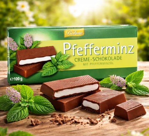 Böhme Czekolada Miętowa Nadziewana 100 g