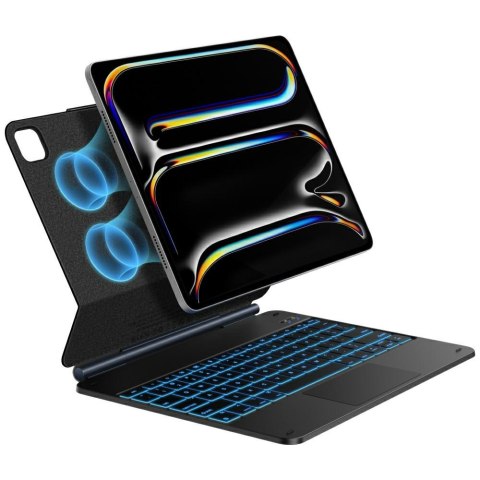 Etui Typecase Edge z klawiaturą do iPad Air 13" M2 2024 / M3 2025 / M4 2026 czarny