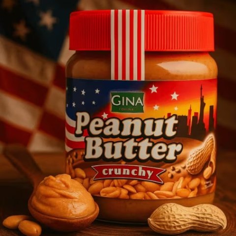 Gina Peanut Butter Crunchy Masło Orzechowe z Kawałkami Orzechów 350 g