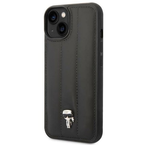 Karl Lagerfeld KLHCP14SPSQPK iPhone 14 / 15 / 13 6,1" hardcase czarny/black Puffy Ikonik Pin