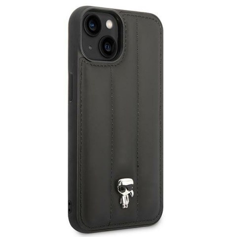 Karl Lagerfeld KLHCP14SPSQPK iPhone 14 / 15 / 13 6,1" hardcase czarny/black Puffy Ikonik Pin