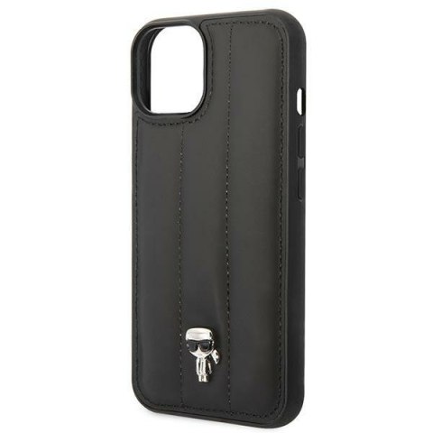 Karl Lagerfeld KLHCP14SPSQPK iPhone 14 / 15 / 13 6,1" hardcase czarny/black Puffy Ikonik Pin