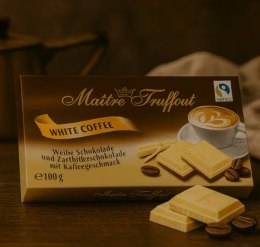MaitreTruffout Biała Czekolada Kawowa 100 g