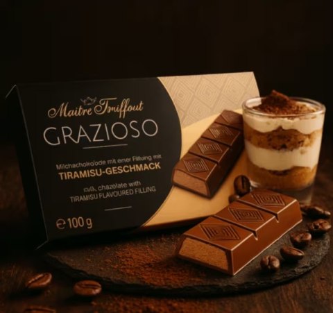 MaitreTruffout Grazioso Czekoladki z Nadzieniem Tiramisu 100 g