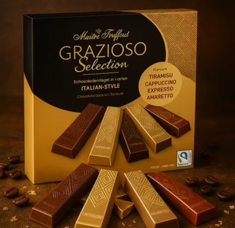 MaitreTruffout Grazioso Selection Italian Style Mieszanka Czekoladek 200 g