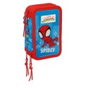 Piórnik Spider-Man Niebieski Czerwony 12,5 x 19,5 x 5,5 cm 37 Części