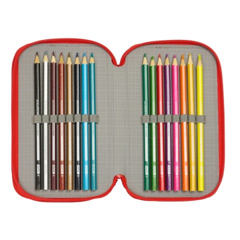 Piórnik Spider-Man Niebieski Czerwony 12,5 x 19,5 x 5,5 cm 37 Części