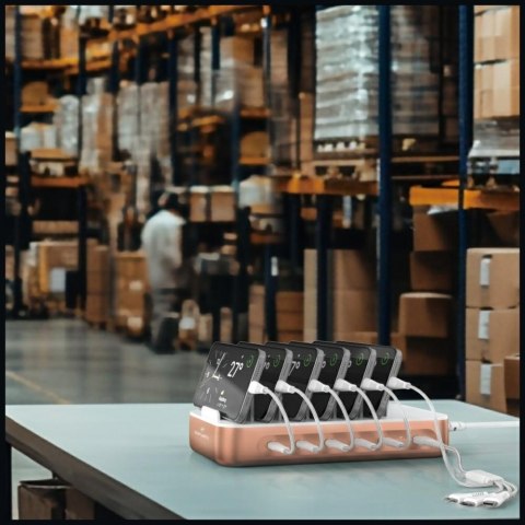 Stacja ładująca 4smarts Team 100W z zestawem kabli miedziany