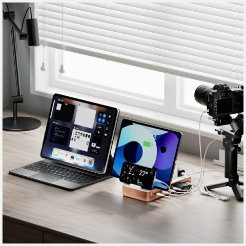 Stacja ładująca 4smarts Team 100W z zestawem kabli miedziany