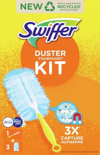 Swiffer Zestaw Startowy Uchwyt + 3 ściereczki Febreze