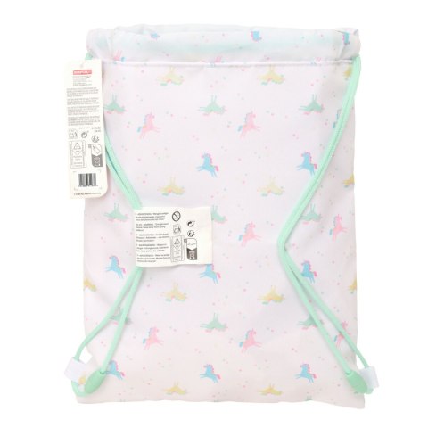 Worek na buty ze sznurkami Safta Unicornio Beżowy 26 x 34 x 1 cm