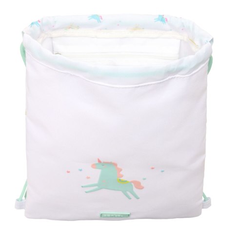 Worek na buty ze sznurkami Safta Unicornio Beżowy 26 x 34 x 1 cm
