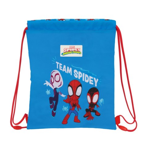 Worek na buty ze sznurkami Spider-Man Niebieski Czerwony 26 x 34 x 1 cm