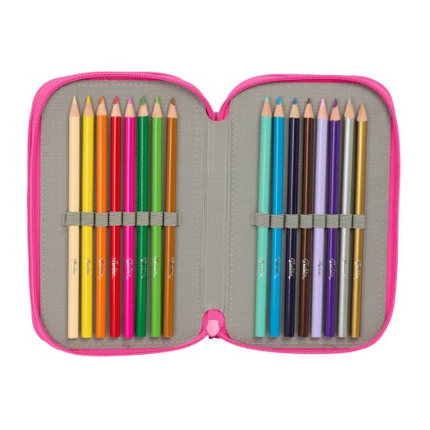 Piórnik Barbie Wielokolorowy 12,5 x 19,5 x 5,5 cm 37 Części