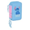 Piórnik Lilo & Stitch Bright Jasnoróżowy 12,5 x 19,5 x 5,5 cm 37 Części