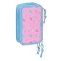 Piórnik Lilo & Stitch Bright Jasnoróżowy 12,5 x 19,5 x 5,5 cm 37 Części