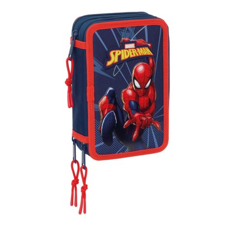 Piórnik Spider-Man Niebieski 12,5 x 19,5 x 5,5 cm 37 Części
