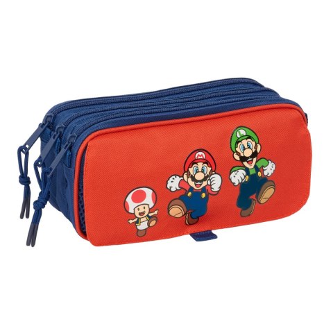 Piórnik Super Mario Mamma mia Czerwony Granatowy 21,5 x 10 x 8 cm