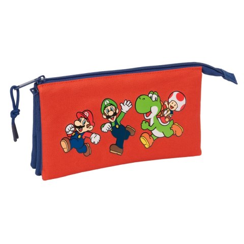 Piórnik Super Mario Mamma mia Czerwony Granatowy 22 x 12 x 3 cm