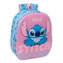 Plecak szkolny Lilo & Stitch Różowy Jasnoniebieski 27 x 33 x 10 cm