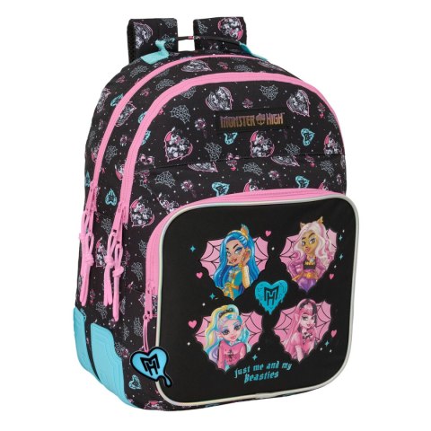 Plecak szkolny Monster High Czarny 32 x 42 x 15 cm