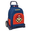Plecak szkolny Super Mario Mamma mia Czerwony Granatowy 32 x 42 x 15 cm