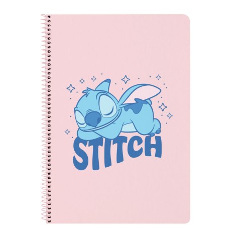 Segregator Lilo & Stitch Ohana Niebieski Jasnoróżowy A4 21.5 x 31 x 1 cm