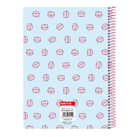 Segregator Pembe The pink cat Wielokolorowy 15.5 x 22 x 1 cm