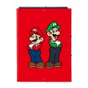 Segregator Super Mario Mamma mia Czerwony Granatowy A4 26 x 33.5 x 2.5 cm