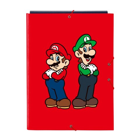 Segregator Super Mario Mamma mia Czerwony Granatowy A4 26 x 33.5 x 2.5 cm