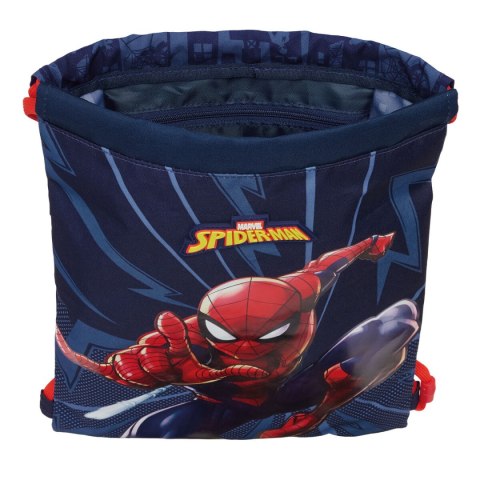 Worek na buty ze sznurkami Spider-Man Niebieski 26 x 34 x 1 cm