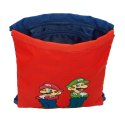 Worek na buty ze sznurkami Super Mario Mamma mia Czerwony Granatowy 26 x 34 x 1 cm