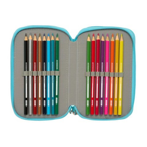 Piórnik Moos Fiori Wielokolorowy 12,5 x 19,5 x 5,5 cm 37 Części