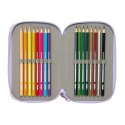 Piórnik Safta Bouquet Różowy Liliowy 12,5 x 19,5 x 5,5 cm 37 Części