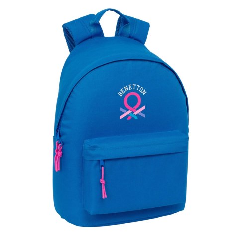 Plecak szkolny Benetton benetton basics Niebieski 31 x 41 x 16 cm