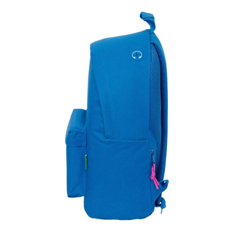 Plecak szkolny Benetton benetton basics Niebieski 31 x 41 x 16 cm