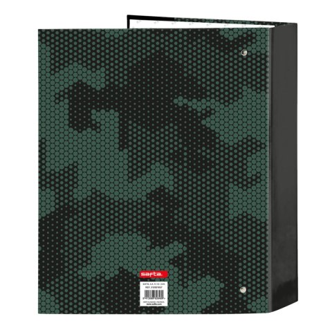 Segregator Kelme Camo Czarny Kolor Zielony A4 27 x 33 x 6 cm