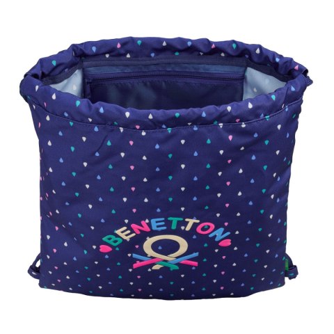 Worek na buty ze sznurkami Benetton Drop Wielokolorowy 35 x 40 x 1 cm