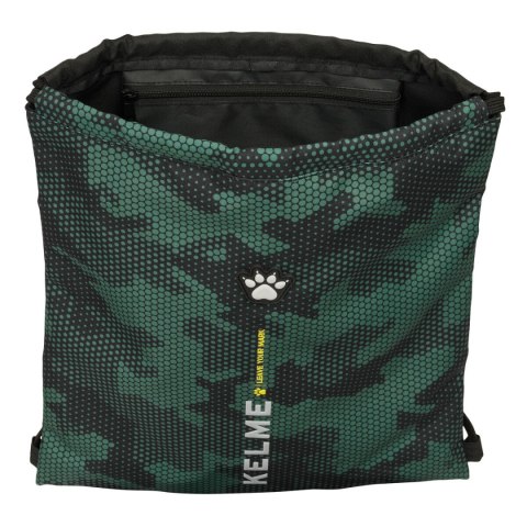Worek na buty ze sznurkami Kelme Camo Czarny Kolor Zielony 35 x 40 x 1 cm