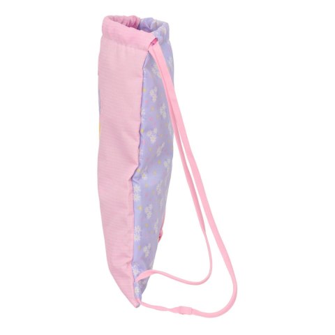 Worek na buty ze sznurkami Safta Bouquet Różowy Liliowy 35 x 40 x 1 cm