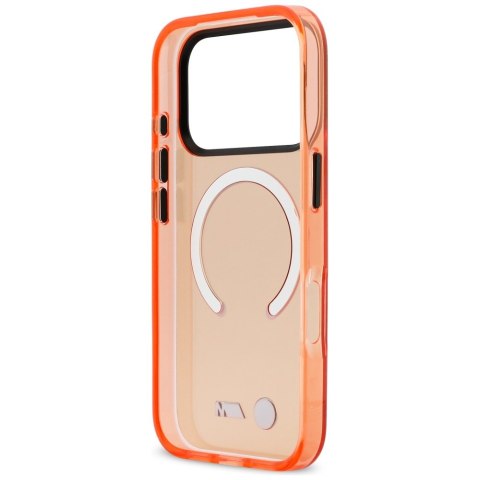 Etui BMW M IML Metal Logos MagSafe do iPhone 17 Pro Max / 18 Pro Max pomarańczowy