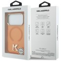 Etui Karl Lagerfeld IML K Head Logo MagSafe do iPhone 17 Pro pomarańczowy