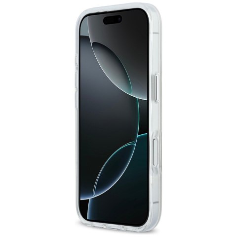 Etui Karl Lagerfeld IML Karl & Choupette Peekaboo Logo MagSafe do iPhone 17 Pro Max biały