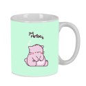 Kubek Pembe The pink cat Wielokolorowy 350 ml