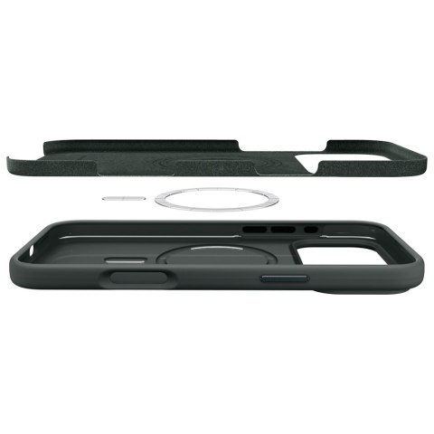 Etui Spigen Silicone Fit MAG MagSafe do iPhone 17 Pro zielony