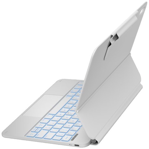 Etui Typecase Edge z klawiaturą do iPad 11" (A16) 2025 / iPad 10.9" 2022 biały