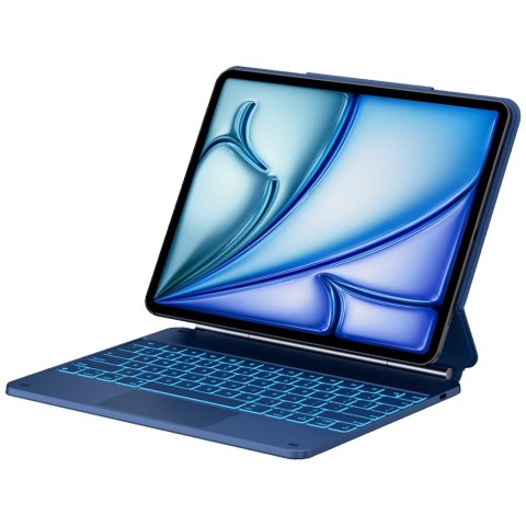 Etui Typecase Edge z klawiaturą do iPad Air 13" M2 2024 / M3 2025 / M4 2026 błękitny pacyfik